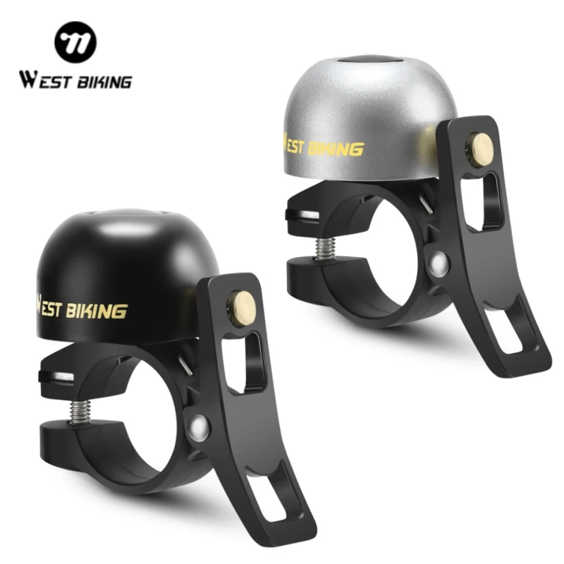 

WEST BIKING Vintage Bike Bell Safety Warning Signal Loud Retro MTB Bicycle Bell Road Handlebar Bike Accessories Riding Equipment