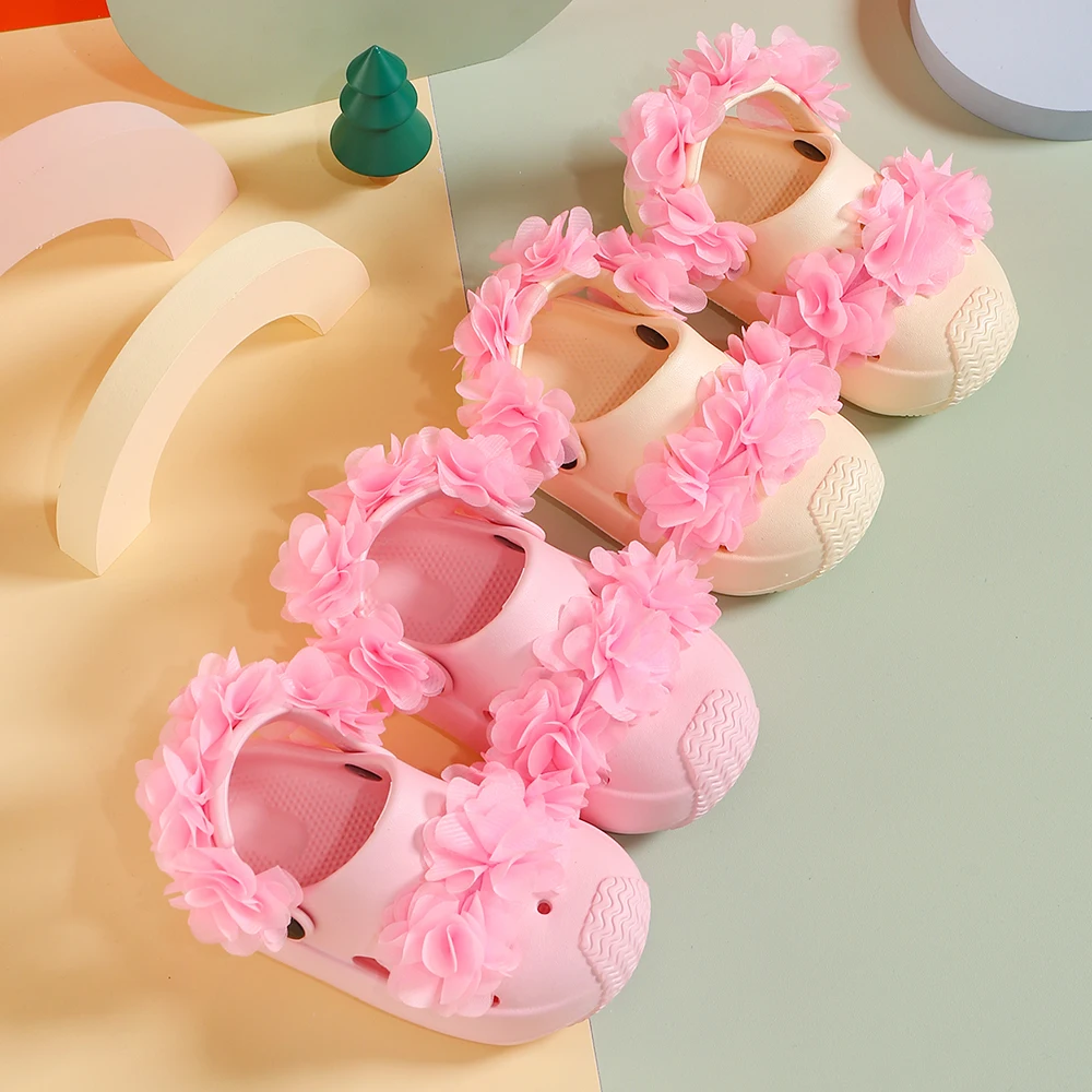 Summer Baby Boys Girls Sandals Children Beach Sandal flower design Infant Toddler Shoes Comfortable Soft Sole Kids Student Shoes