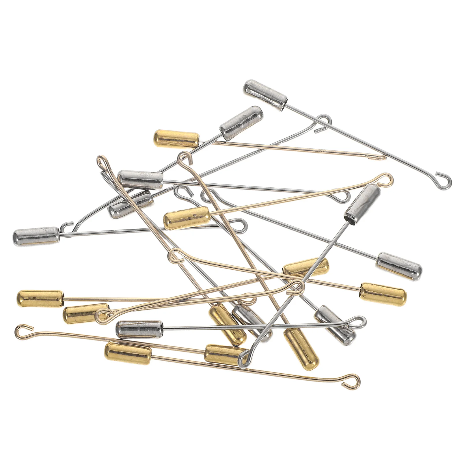 

20 set Brooch Pins Copper Metal Stick Pins For Diy Jewelry Accessories Badge Pin Suit Tie Hat Decor Craft Supplies