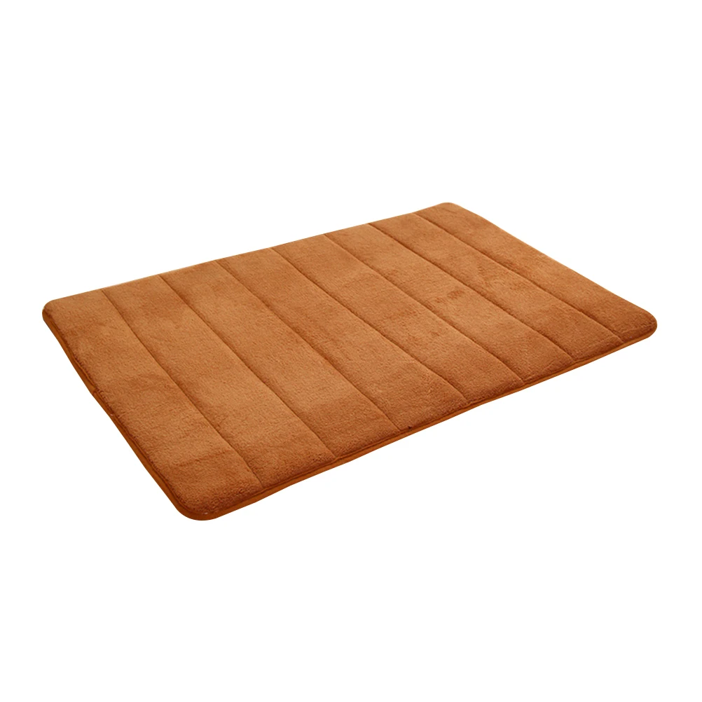 

Thick Memory Foam Bath Mat 40X60Cm Khaki Soft Absorbent Non-Slip Indoor Door Mat For Bathroom Kitchen Living Room