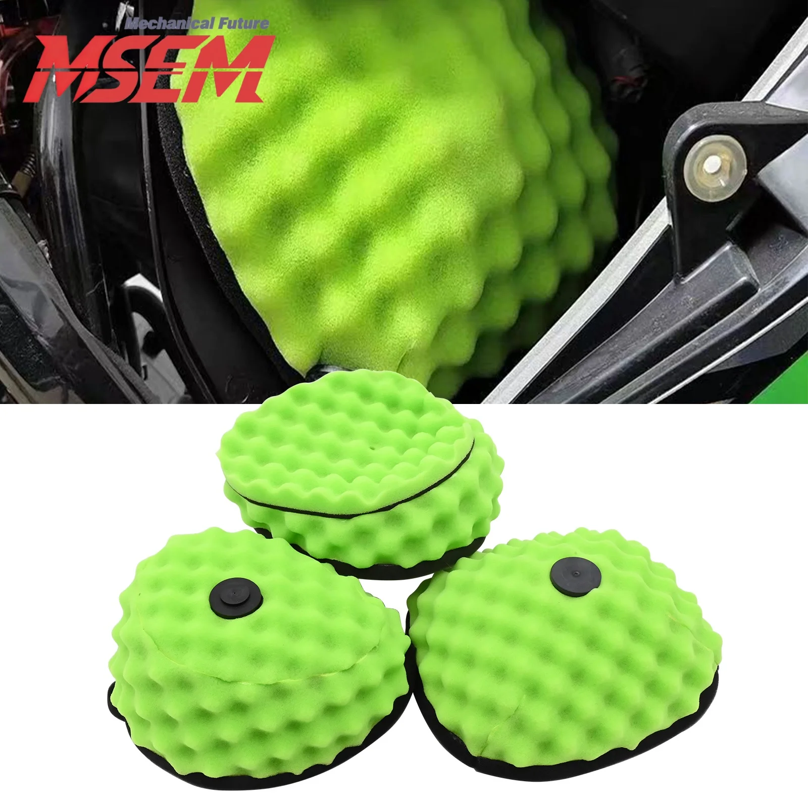 Motorcycle Air Filter Cleaner Intake Sponge For Kawasaki KX250F KX450F KX250 KX450 2006-2024 Dirt Bike Universal Parts