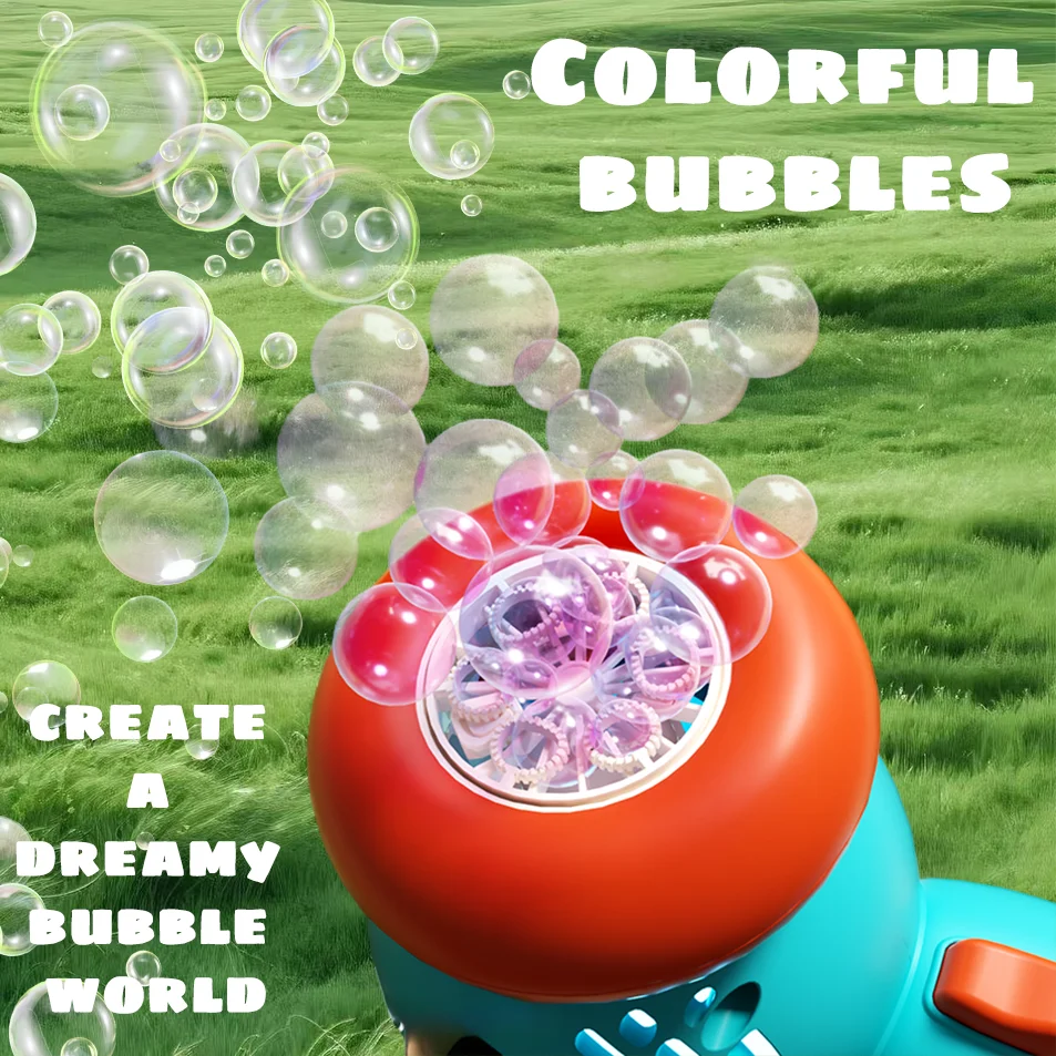 2026 New Arrival Hot Sale Automatic Bubble Gun Set Electric Blaster for Outdoor Party Wedding Gathering So Funny