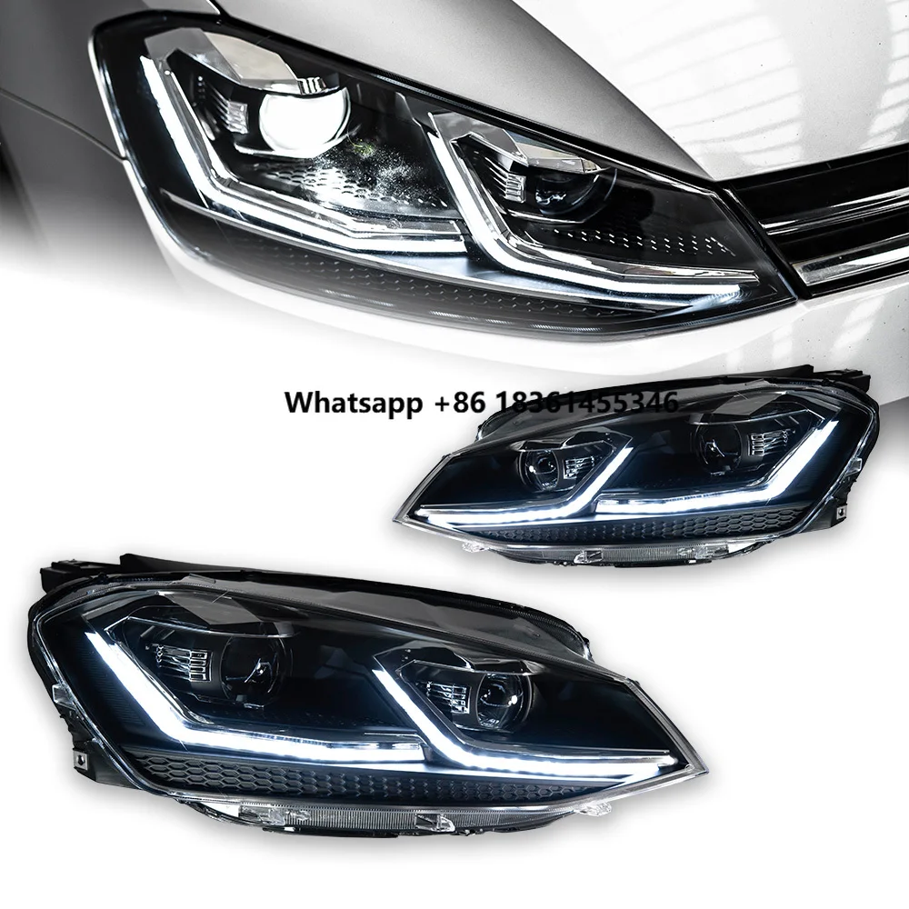 

AKD Car Styling for Golf 7 MK7 LED Headlight 2013-2016 Golf7 DRL Dynamic Signal Head Lamp Projector Automotive Accessories