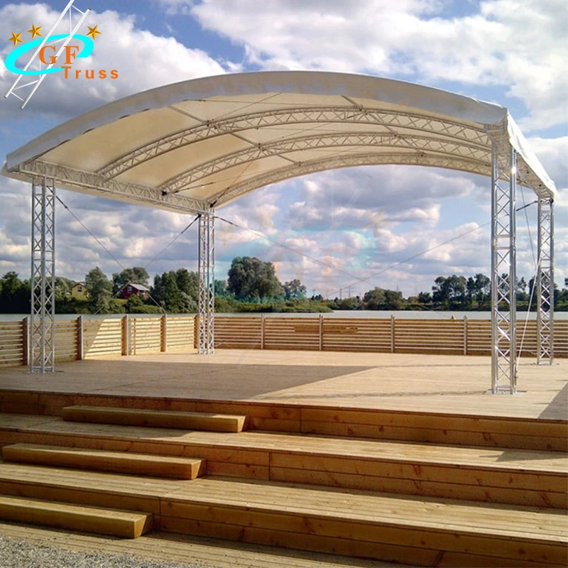 Aluminium Alloy Spigot Bolt Truss System with Roof for Outdoor Performances Concerts