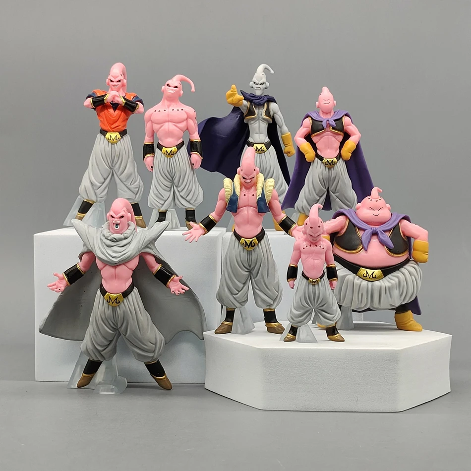 Heißer 8 teile/satz Dragon Ball Z Anime Figur Majin Buu Fat Buu PVC Action-figuren Sammlung Modell Spielzeug Für Kinder Erwachsene geschenke