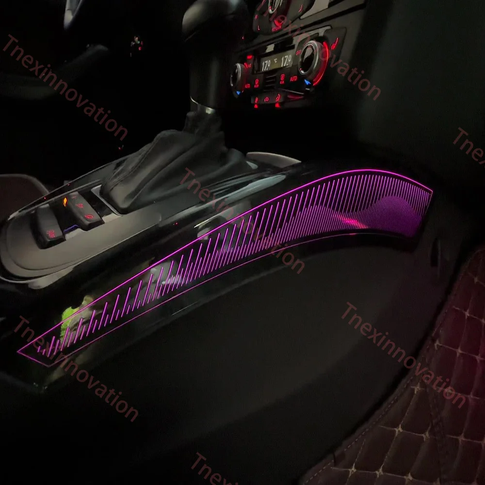 For 2009-2016 Audi A4 S4 A5 64 color ambient light original 1:1 mold carbon fiber/peach optional Flowing dynamic Atmosphere Lamp view 6