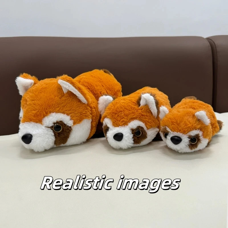 Double-side Flip Panda Red Panda Plushies 2-in-1 cute Raccoon Kawaii Flip Animal Pillow children\'s birthday Graduation gift