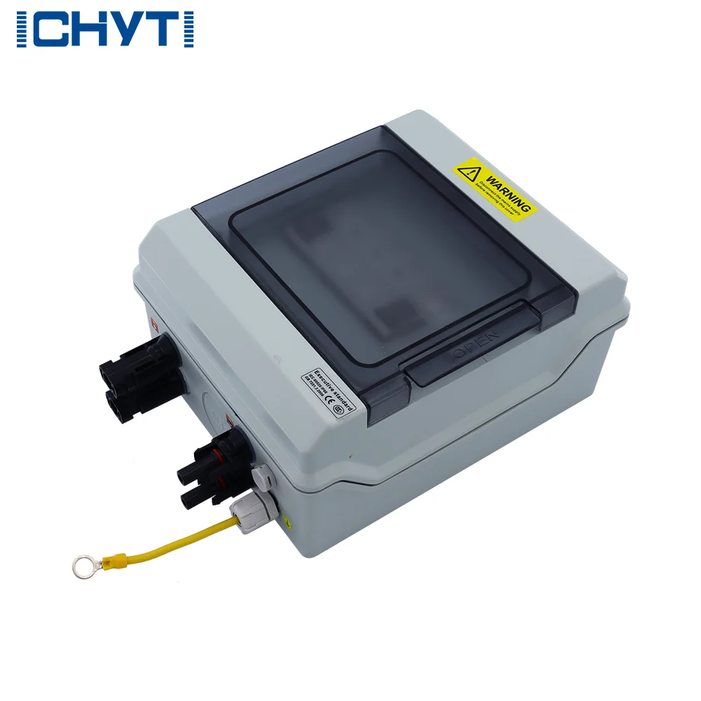 New Type CHYT IP65 1 in 1 Out 1 Strings 15a 1000v Dc Solar Pv Array Plastic Solar DC Combiner Box With Dc Fuse,Spd