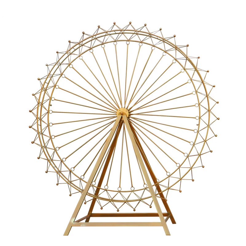 Iron Crafts Outdoor Party Decoration Large Ferris Wheel Giant Wedding Decoration Wedding backdrop stage decoration