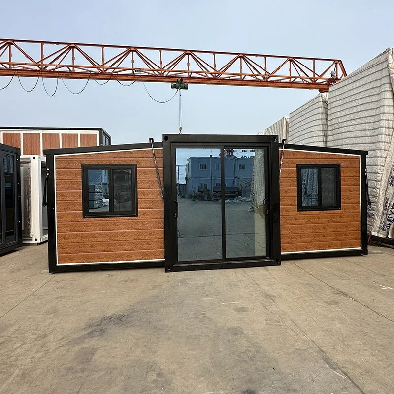 Prefabricated House Prefab Mobile Tiny Home Light Steel Roof 2 3 4 Bedrooms 20ft 40ft Folding Expandable Container House Terrace