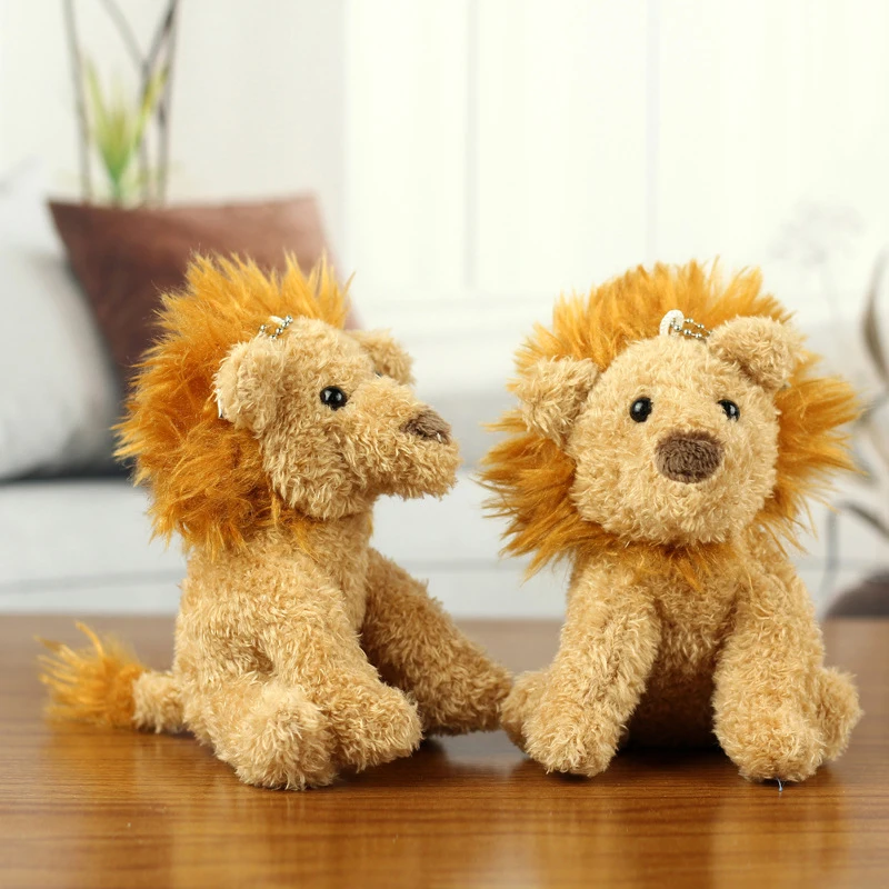 Cute Little Lion peluche ciondolo bambola piccola stanza delle bambole Decora Cartoon zaino ciondolo accessori regali per bambini