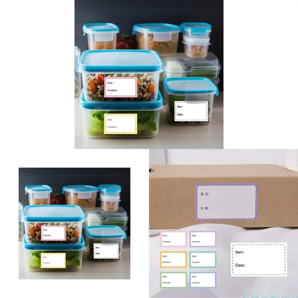 581C 250pcs sticking Labels for Organized Trackings Freezer Labels 30x50mm