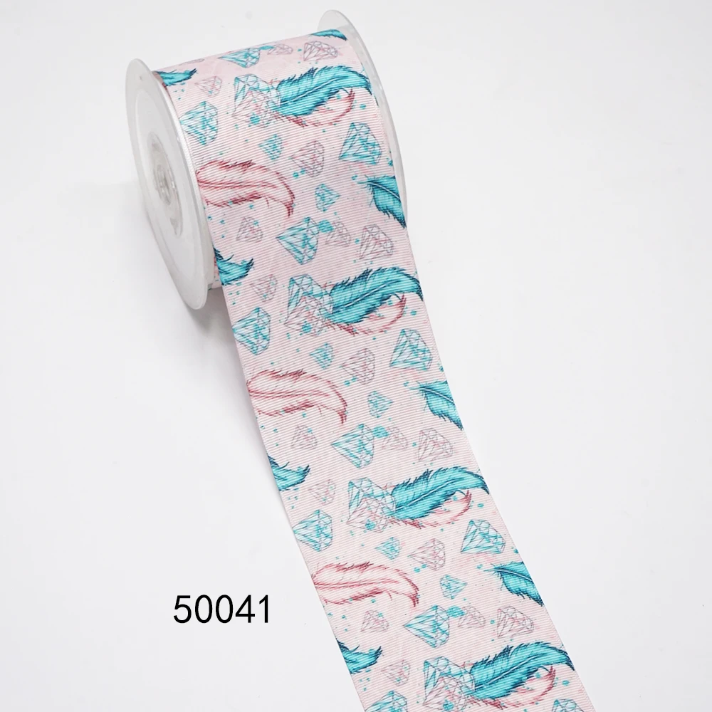 DIY Cartoon Grid Printed Grosgrain Ribbon For Craft Supplies Sewing Accessories 5 Yards. 50041