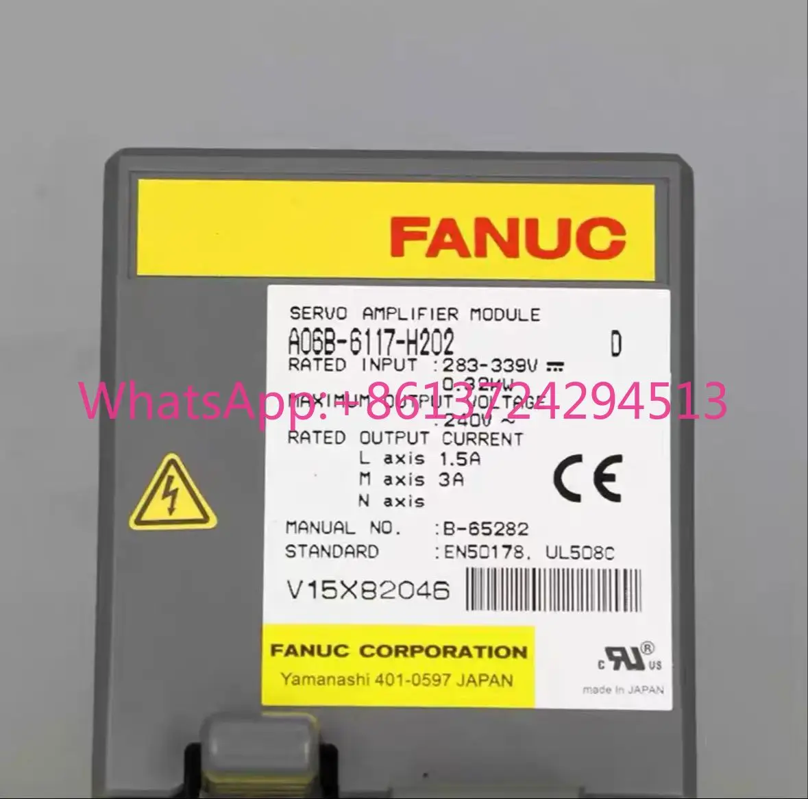 Novo servo motorista Fanuc, em estoque, navio rápido, A06B-6117-H202