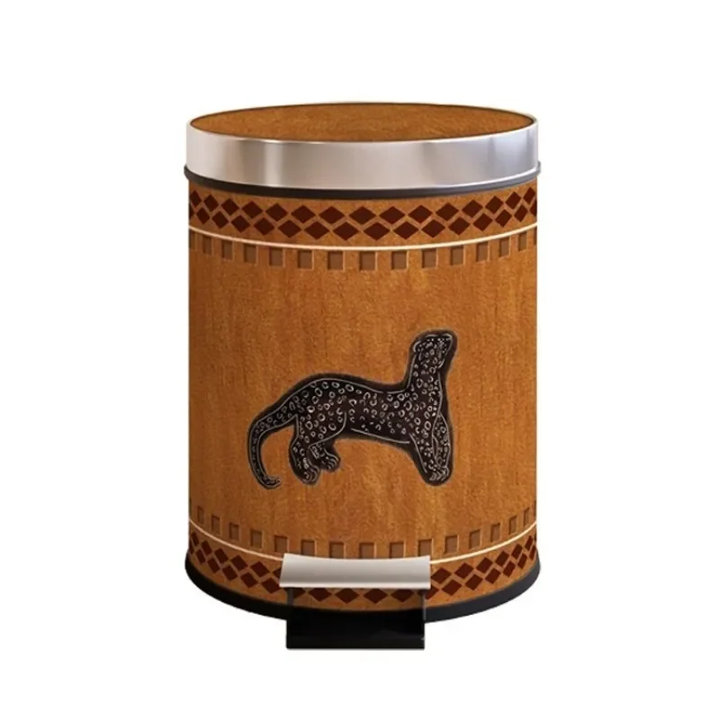Modern Pedal Trash Can with Lid for Home Kitchen Bathroom Bedroom Living Room High End Waste Bin