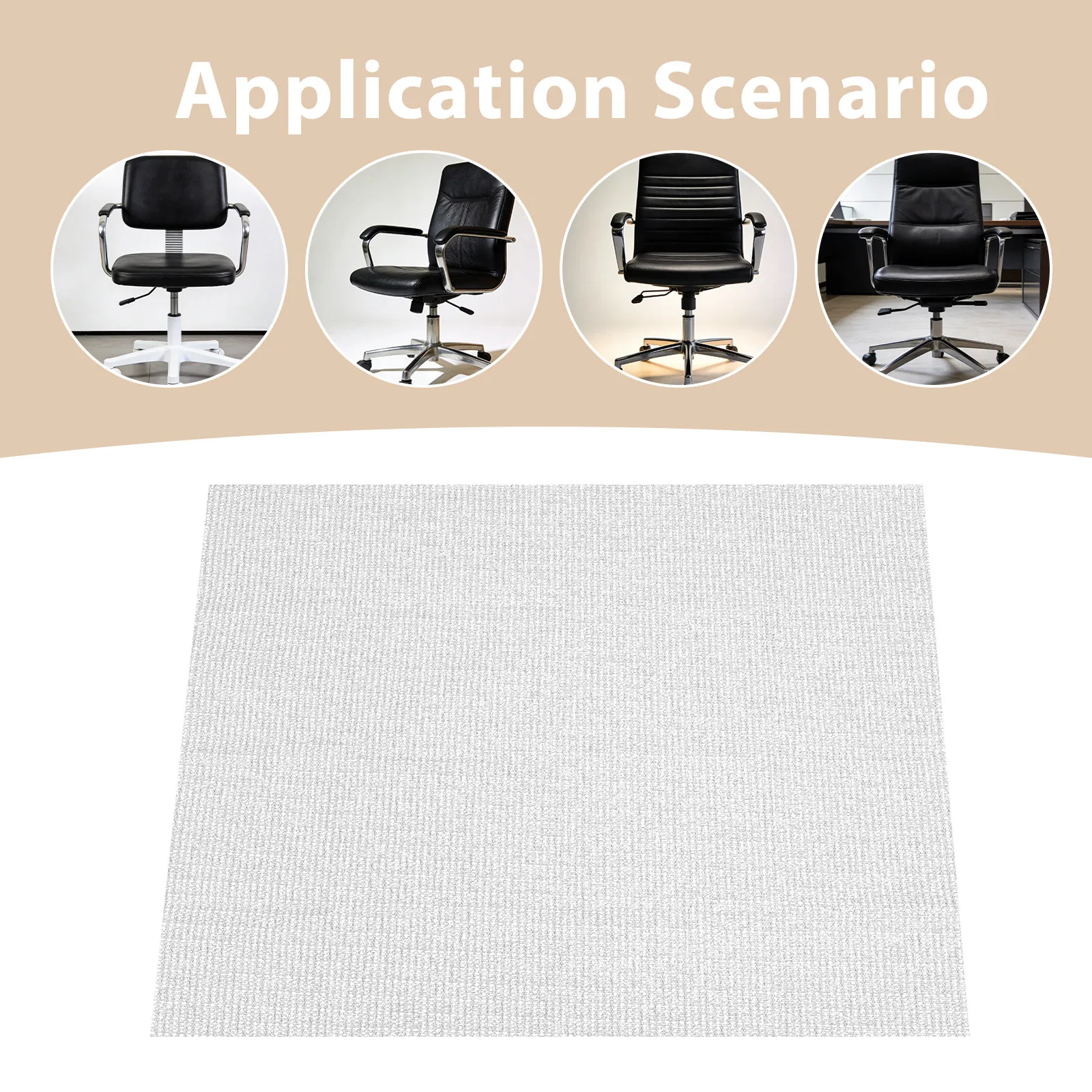 10Pcs Office Chair Mesh Pad Non Skid Chair Cushion Gripper for Workspace Reusable Anti Slip Floor Protector Nonslip Rugs