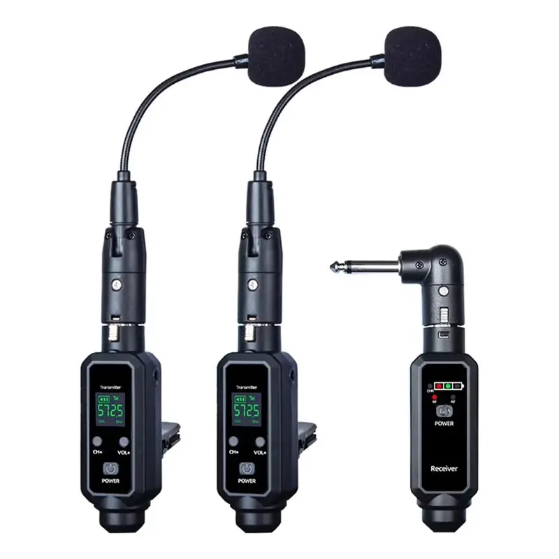 【NOVO!】 Sistema de microfone sem fio UHF para saxofone, microfone de rádio profissional para instrumentos, para performance em p
