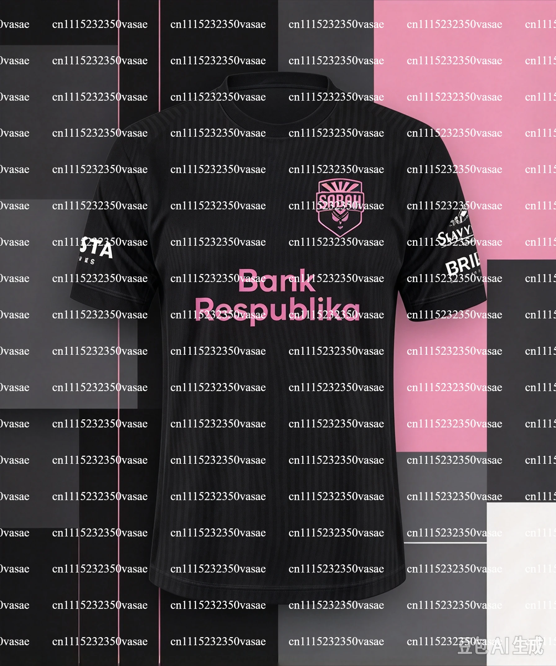 26/27 New Men Sabah Competition Jersey 3D Print Y2K Oversized Quick Drying Home Sports Shirt for Daily and Training Wear T-shirt