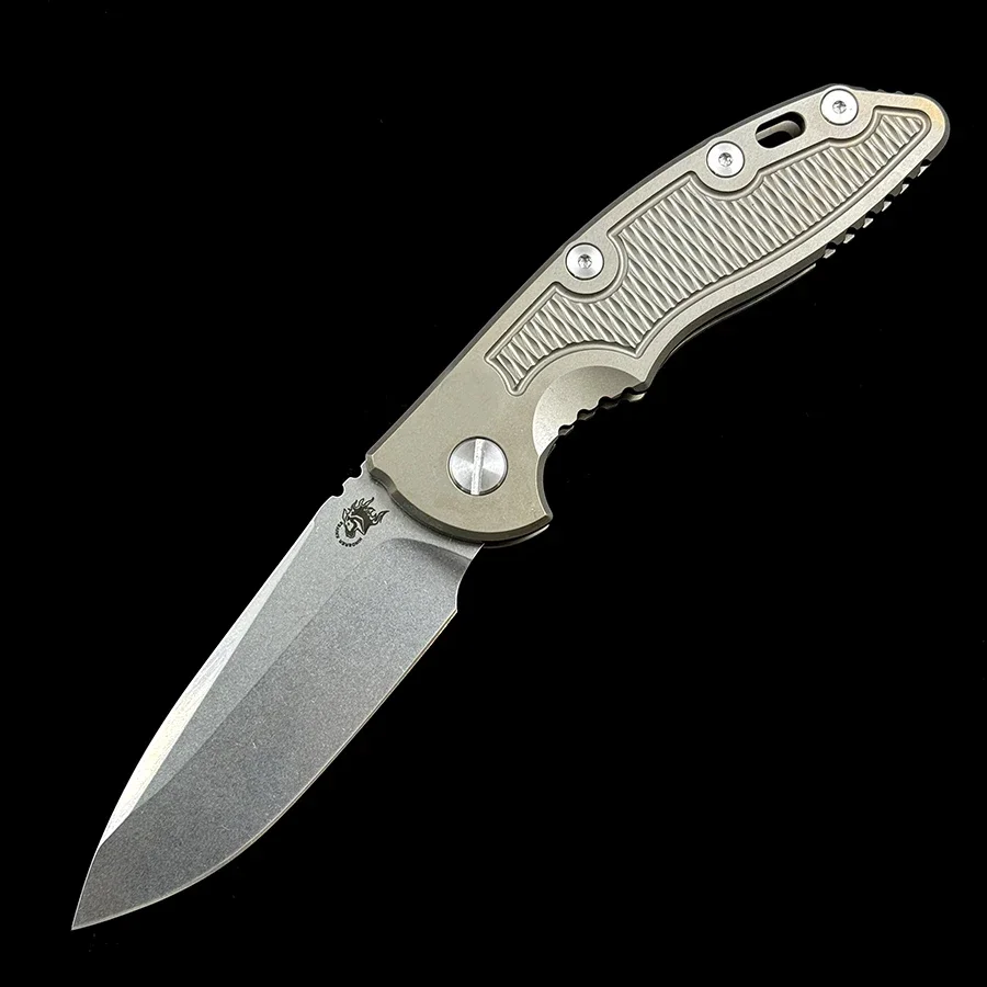 Hinderer XM18-A Color Box Titanium Handle Mark 20CV KNIFE Fisher Outdoor Camping Hunting Pocket EDC Tool Knife