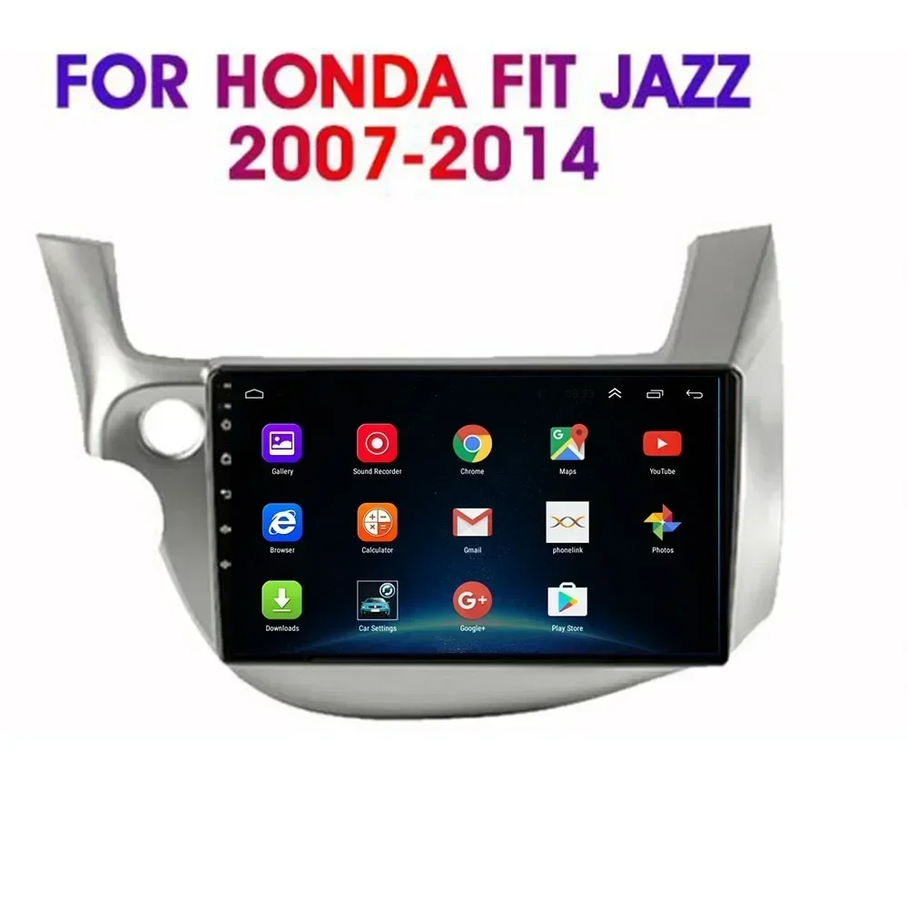 9 "2 Din Android 13 Autoradio Voor Honda JAZZ 2007-2013 Multimedia Speler 2din Carplay Stereo GPS DVD Head Unit Camera