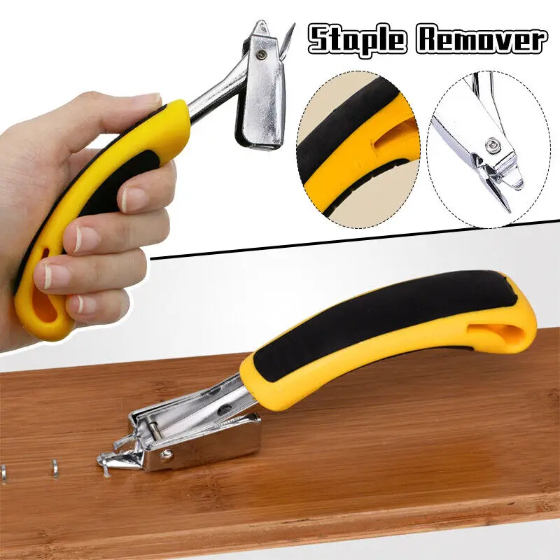 Staple Remover Push Style Remover Household Nail Puller Portable Durable Tool Upholstery Framing Rivet Gun Kit Binding Supplies