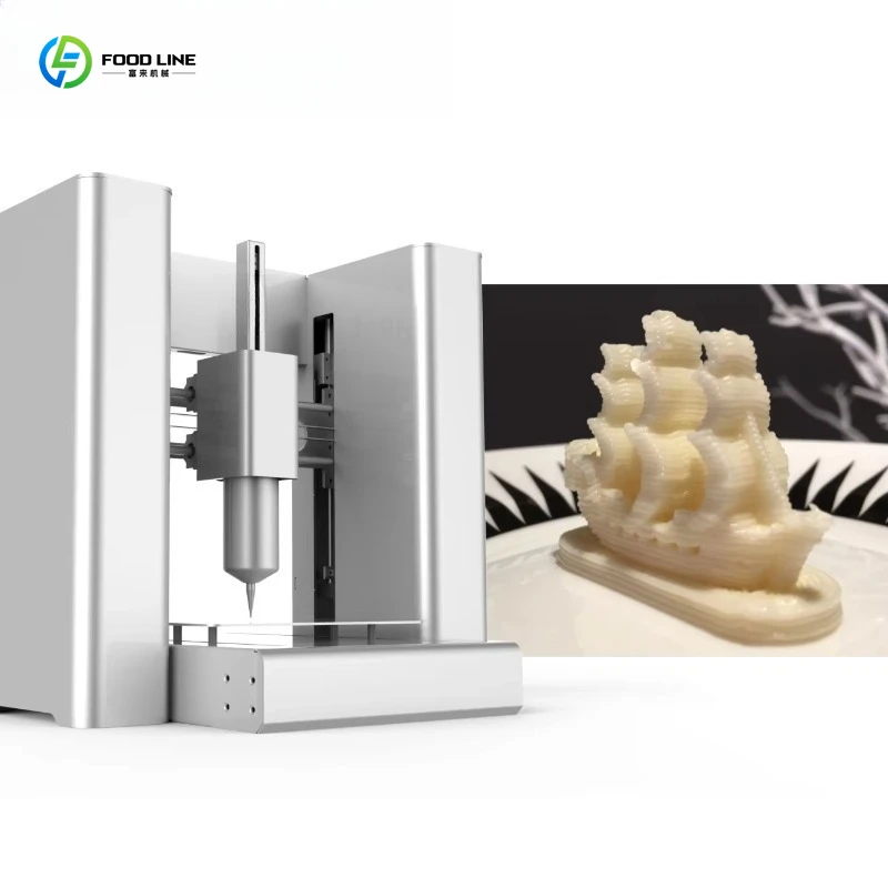 

Индивидуальный мини-3D-принтер для шоколада и пищевых продуктов, малогабаритный формовочный станок для изготовления батончиков, для домашнего использования