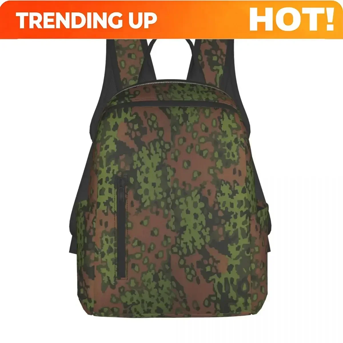 Custom Bag Splintertarn German WW2 Camouflage Army Military Camo Backpack Daypack Boys Girls BookBag School Bag Shoulder Bags Fo