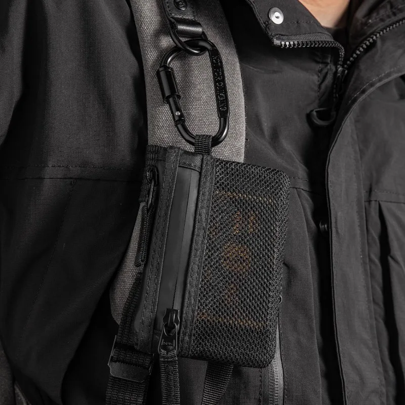 حامل بطاقة الائتمان الرجال محافظ فاخرة النايلون سليم المحفظة سستة مفتاح بطاقة حالة الذكور التكتيكية محفظة محفظة نسائية للعملات المعدنية مع حلقة تسلق #5