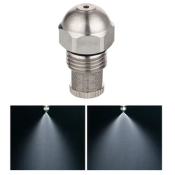 1/4BSPT Mist Nozzle Dia 0.3-1.5mm Orifice Stainless Steel Fine Atomizing Spray For Humidification Cooling Artificial Fog
