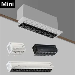 Dimmable mini COB downlight spot light Embedded linear light 6W12W24W grille light LED ceiling light Kitchen interior lighting