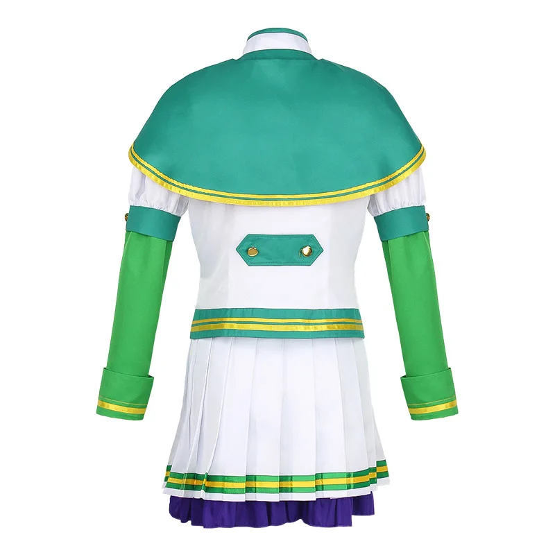 Game Silence Suzuka Cosplay Pretty Derby Cosplay Costume Silence Suzuka Uniform Wig Headdress Halloween Costume for Women Comic