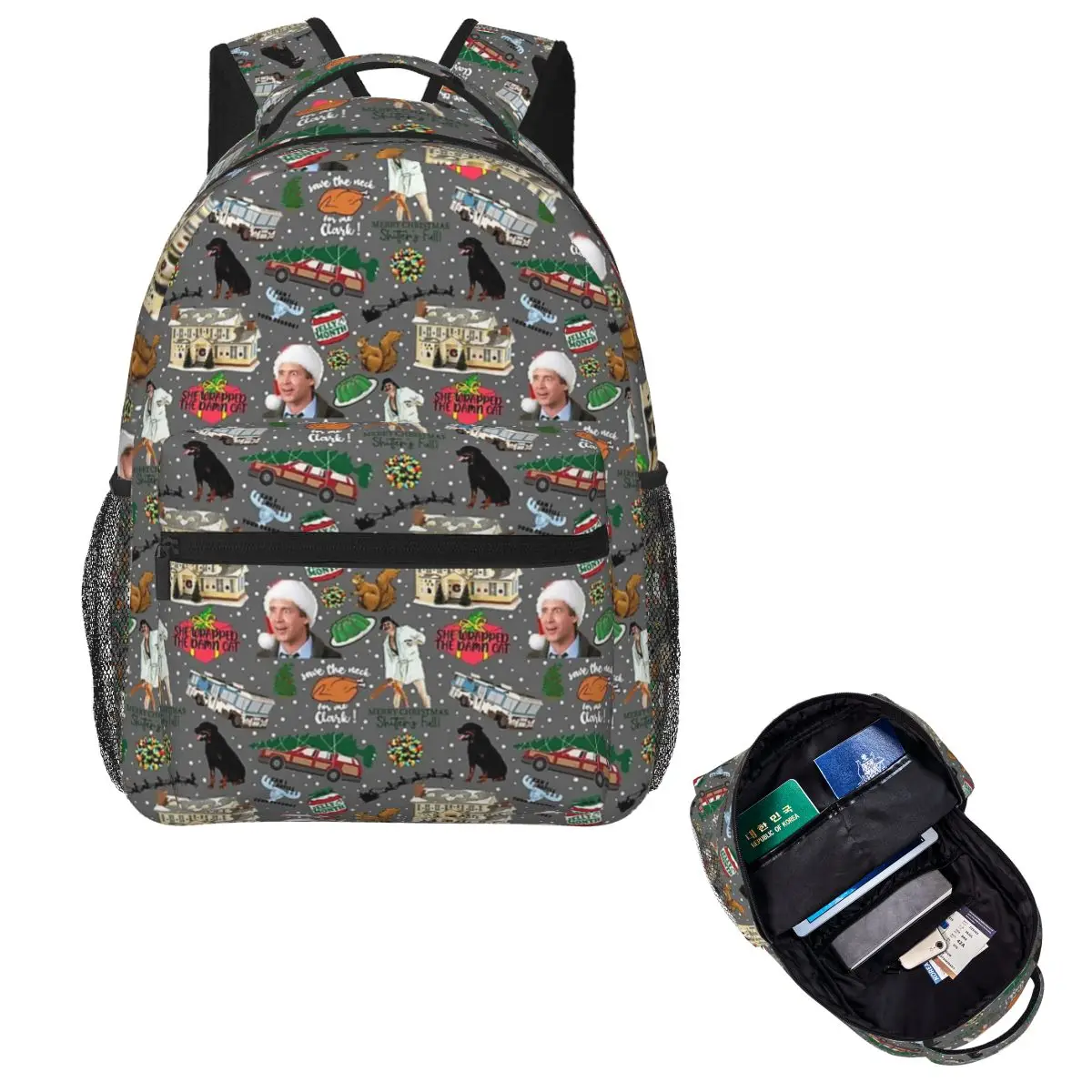 

Рюкзак для рождественских каникул с национальными пасквилями, Лидер продаж, рюкзак большой емкости для мальчиков и девочек, школьная сумка, сумки на плечо