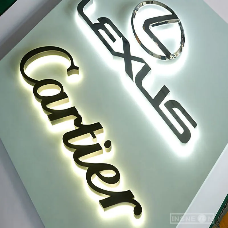 3d Acryl Letters Led Licht Karakter Outdoor Corporatie Winkel Kantoor Verlichte Led Bewegwijzering