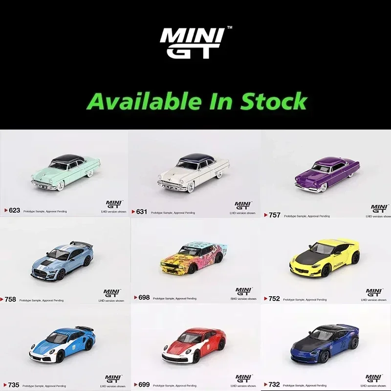 Minigt-Modèle de voiture en alliage moulé sous pression 1:64 GTR Top SecExamen VR34, jouets de collection