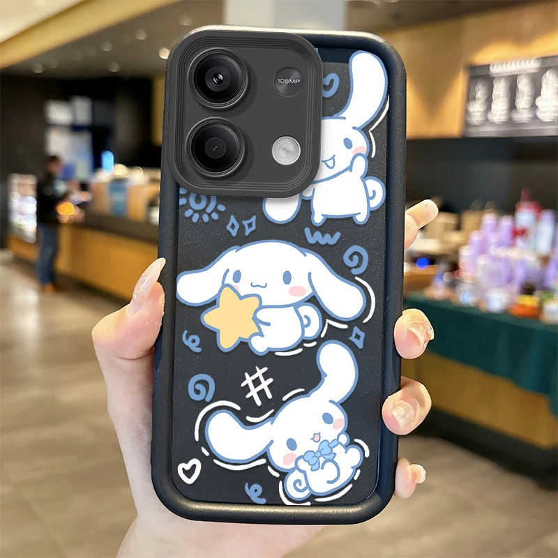 Sanrio Cinnamoroll Silicone Case for Xiaomi Redmi Note 13 12 Pro Plus 4G 5G 13C 12C Turbo 11 11S 10 10S 9 10A 10C 9C A2 A1 Cover