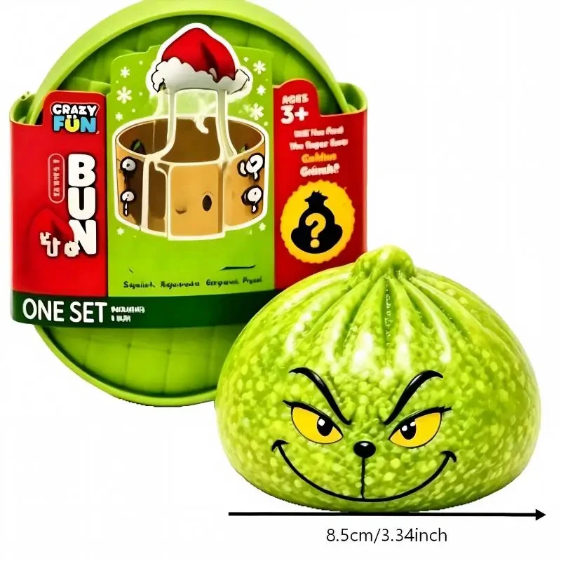 Glitzernde Grüne Teigtaschen, Quetschbare Stressabbau-Geschenke, 8,5 cm, Lustige Teigtaschen-Stress-Fidget für Weihnachtsfeier, Neujahrsgeschenk, Dekoration – Detail 7
