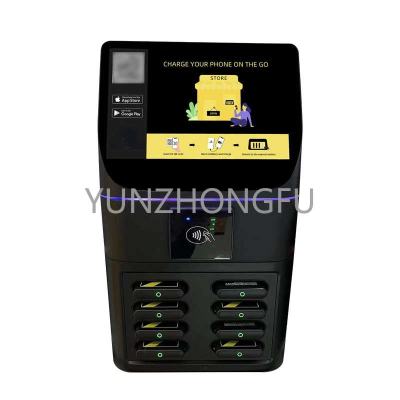 Foreign screen model with POS machine, super large capacity fast charging shared power bank