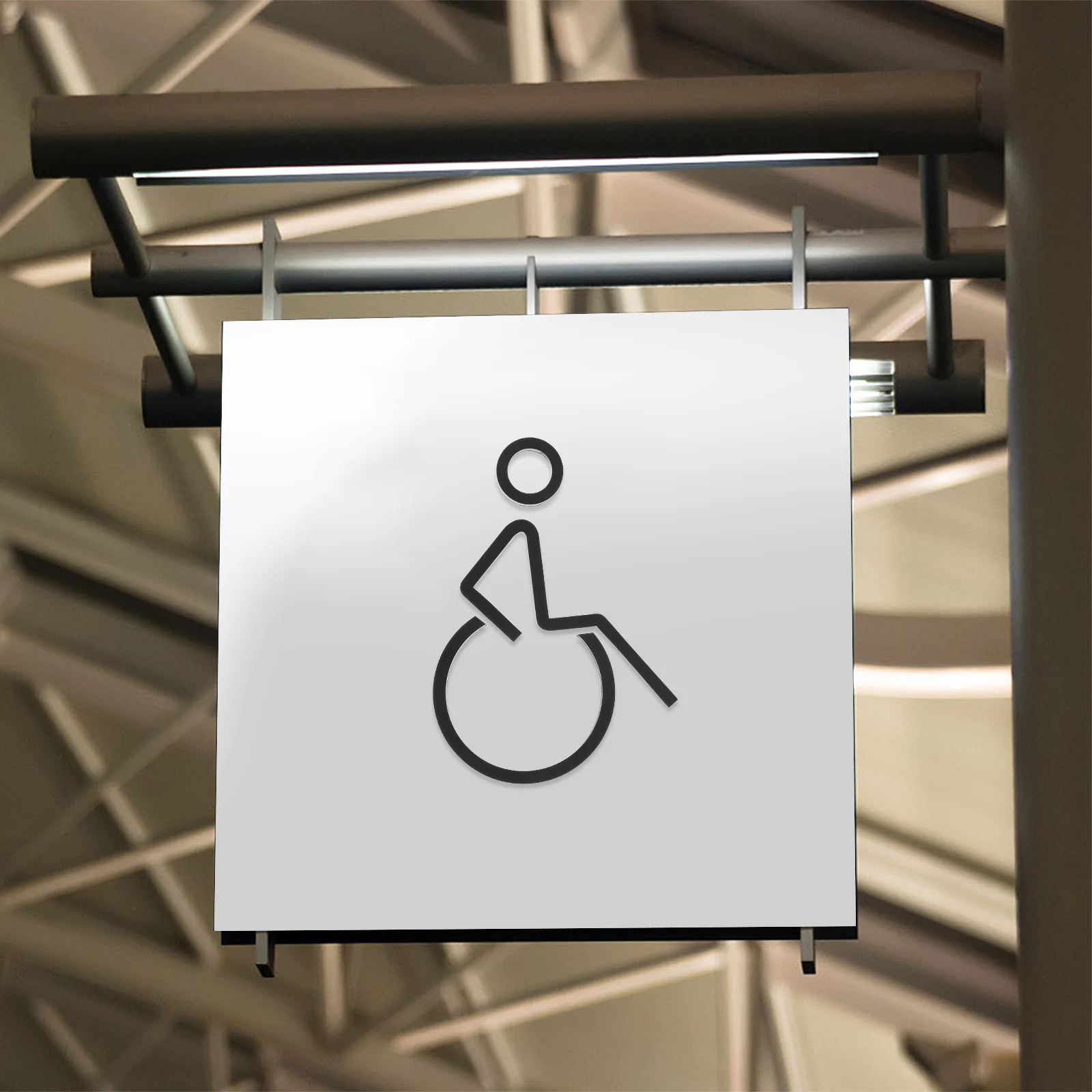 Accessible Bathroom Signage DISABILITY WHEELCHAIR Symbol Arm Handle Car Disabled Folding