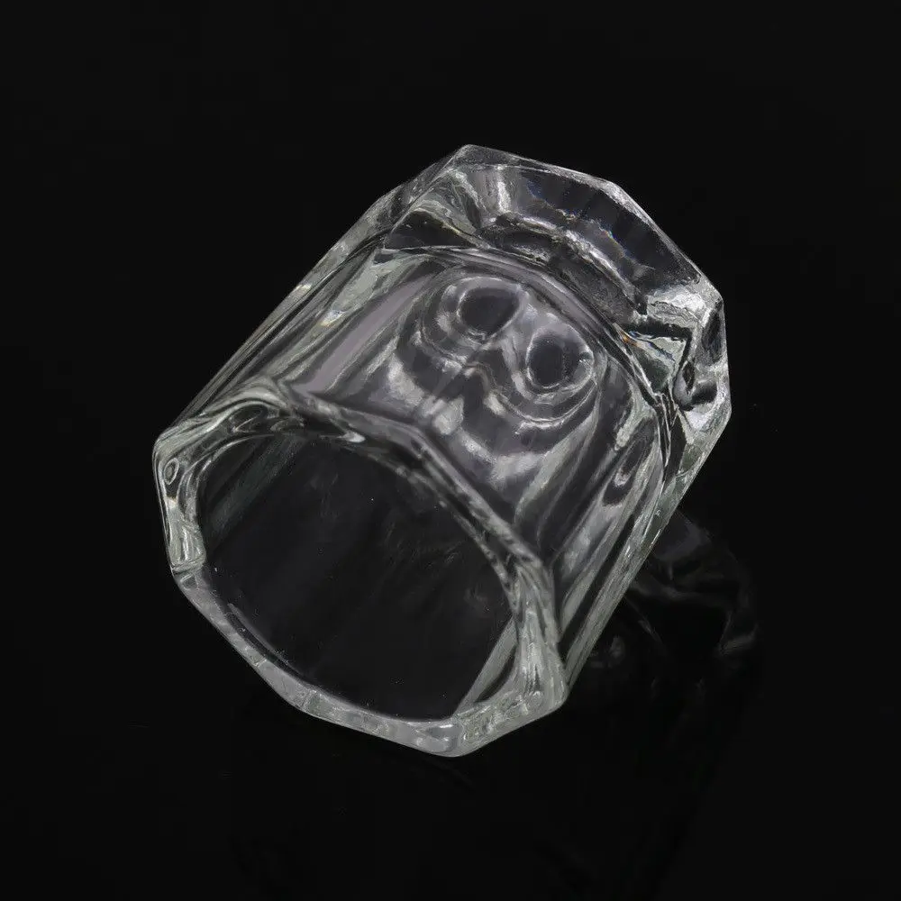 Manicure Tools Nail Art Accessories Acrylic Powder Bowl Crystal Glass Cup Nail Art Tools Acrylic Dappen Dish Cup Liquid Cup