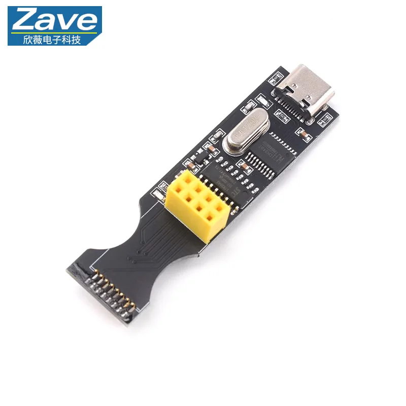 NRF24L01 2.4G Wireless Serial to USB Transceiver Module Development Board, SMD Module Debugging and Testing Socket