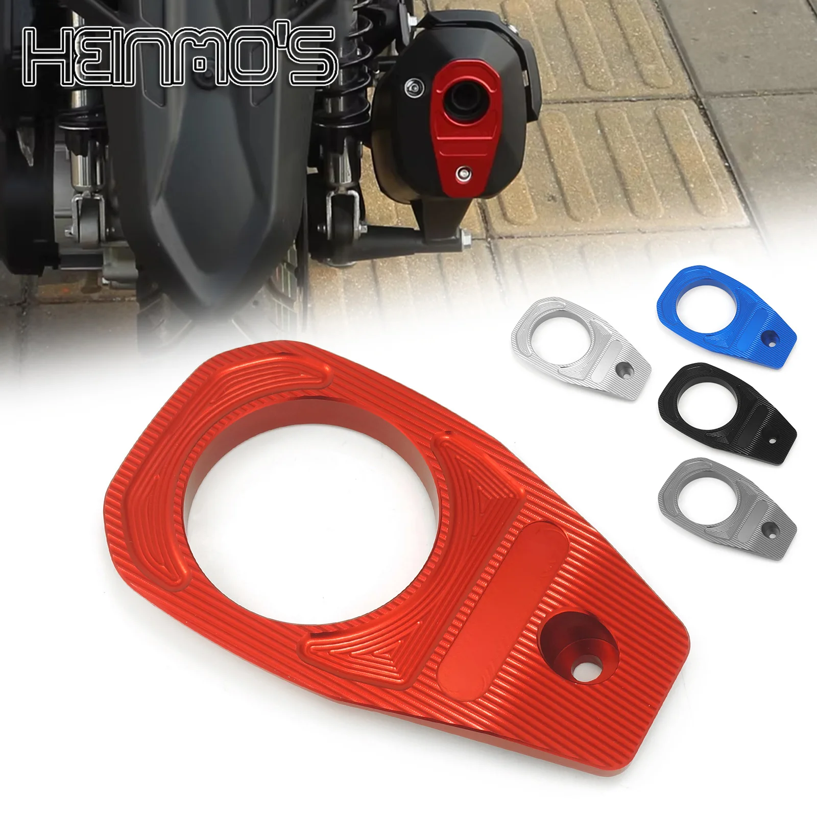 Compatible with ZONTES 368G 368D 368M 368E 2026 Exhaust Pipe Cover Heat Shield New Model Tail Cap Decorative Anti-Scat Plate