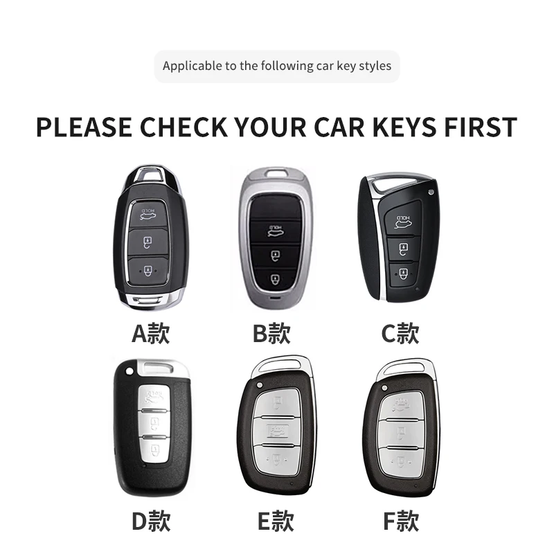 Car Key Fob Cover Fits For Hyundai Sonata,Elantra,Tucson L,Santa Fe,Mufasa, Elantra HD, Elantra Lingdong, ix35 Remote Key Protec