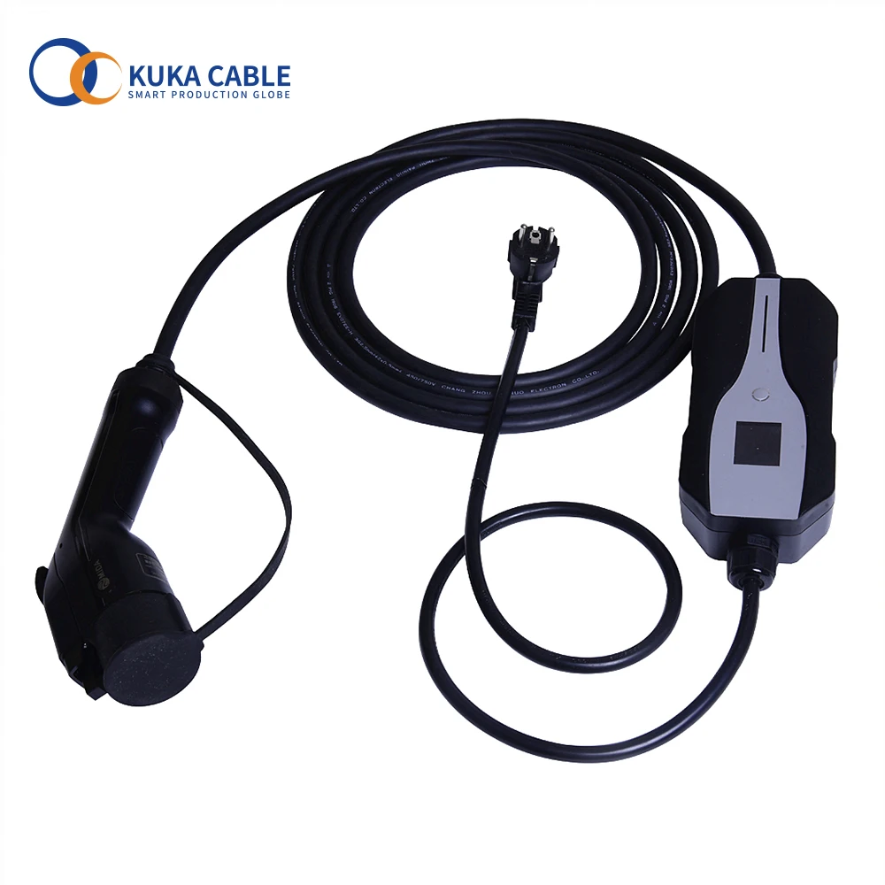 

32A Adjustable Portable EV Charger Type 2 With CE Plug Electric Vehicle Car Charger