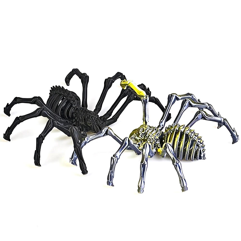 Giocattoli modello stampati in 3D Spider simulazione mobile Multi-snodata Figures animali chiari ornamenti Desktop regali per ragazzi novità giocattolo