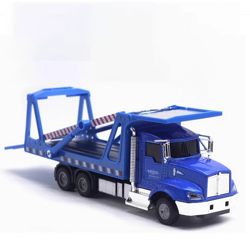 1:43 Scale Kenworth Double-deck Flatbed Truck Simulation Alloy Transporter Model Static Display Collectible Toy Gift Souvenire