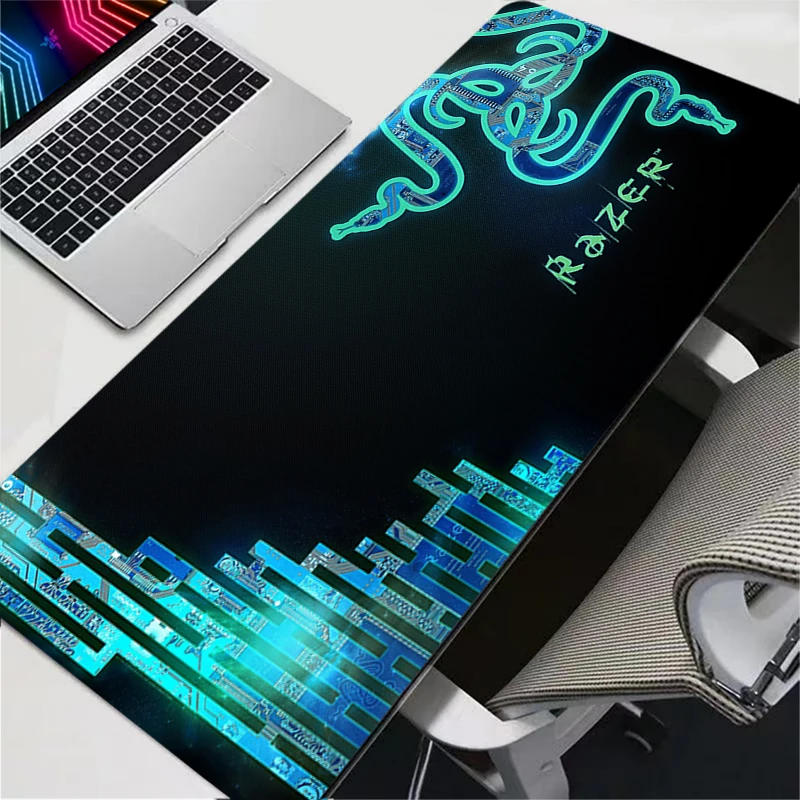 لوحة ماوس ألعاب كمبيوتر شخصي كبير XXL حصيرة مكتبية لوحة مفاتيح أنيمي ملحقات الألعاب لوحة ماوس سداسية Razer سجادة عصرية فاخرة