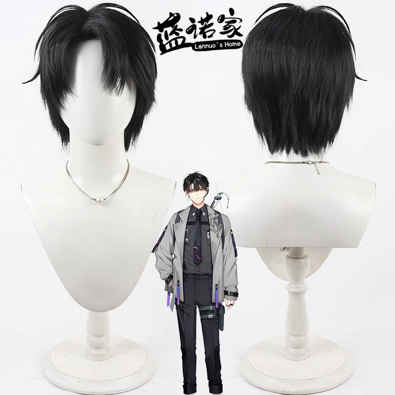 

Virtual YouTube Vtuber HaYun Cosplay Wig Halloween Carnival Party Props Synthetic Hair Heat Resistant Fiber + Wig Cap