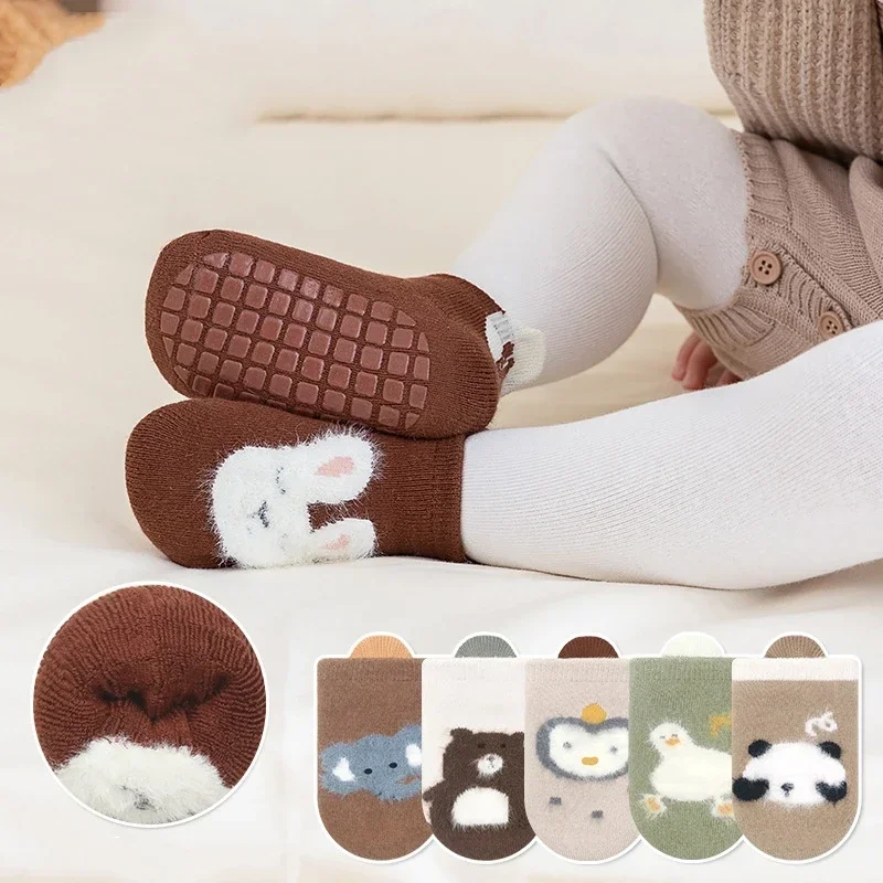 

Thicken Baby Kids Thermal Socks Autumn Winter Trampoline Socks Warm Toddler Boy Girls Floor Socks Children Clothing Accessories