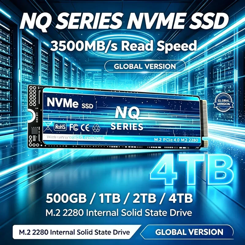 NQ M.2 NVMe SSD Hard Disk M2 2280 1TB 2TB High Speed 3500MB/s PCIe 4.0 Internal Solid State Drive for Laptop Desktop