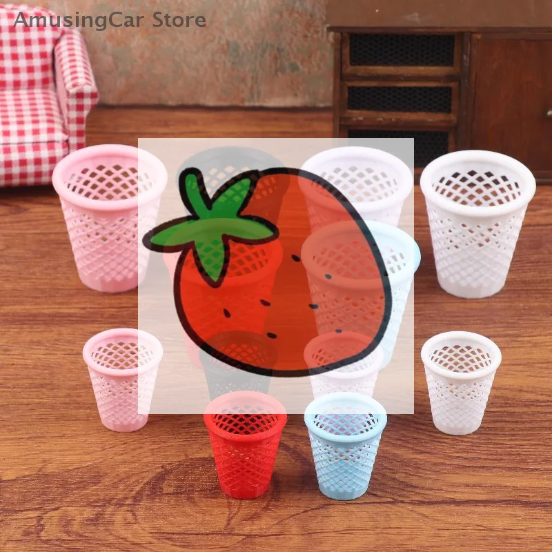 نموذج صندوق قمامة مجوف مصغر بمقياس 1/12 لديكور بيت الدمى #2